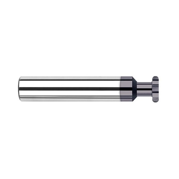 3/8 in. dia. x 1/32 Radius x 3/16 Neck Carbide Full Radius Deep Keyseat Cutter, 6 Flutes